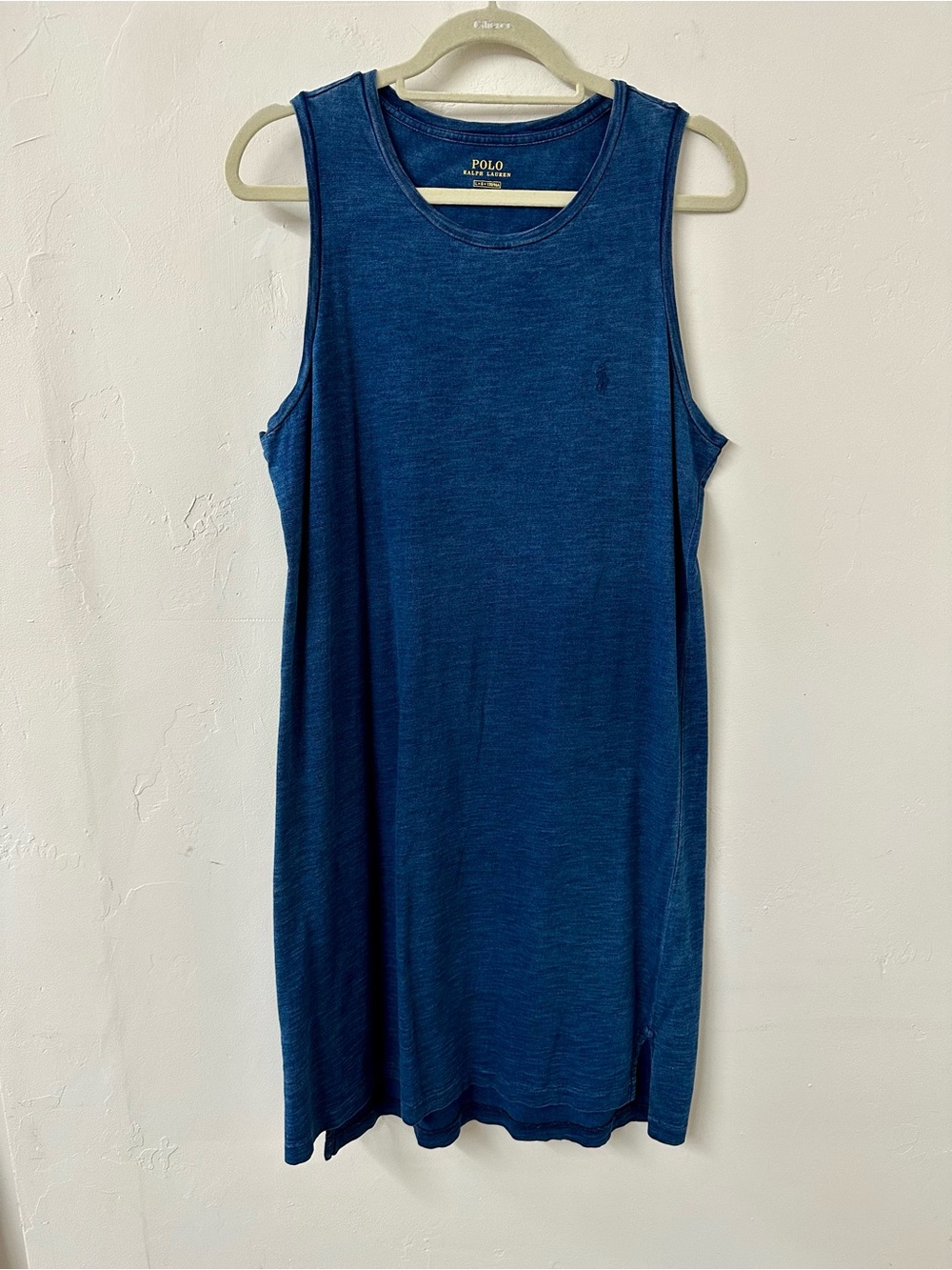 Polo by Ralph Lauren Navy Blue Sleeveless Midi Dress